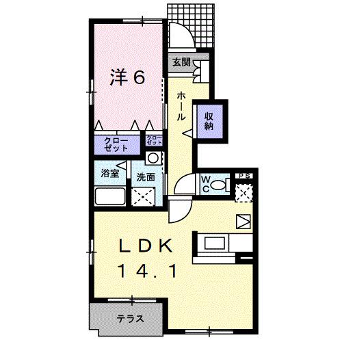 ヴァン　リュミエールⅠ（103） 間取り図画像