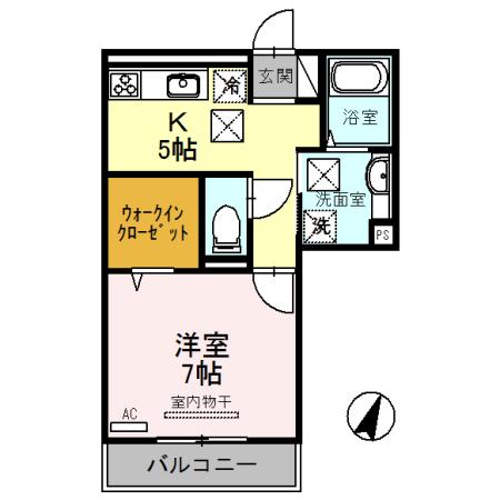 リーフ クレール（102） 間取り図画像