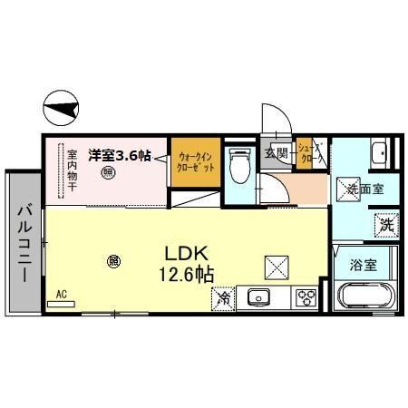 アルビネス田中町（105） 間取り図画像