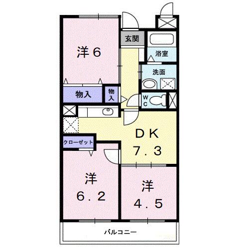 ラトゥール（102） 間取り図画像