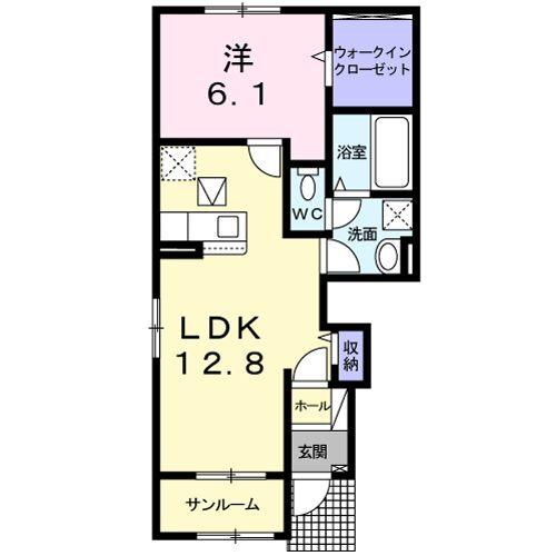 レットル・ダムールＴ（101） 間取り図画像
