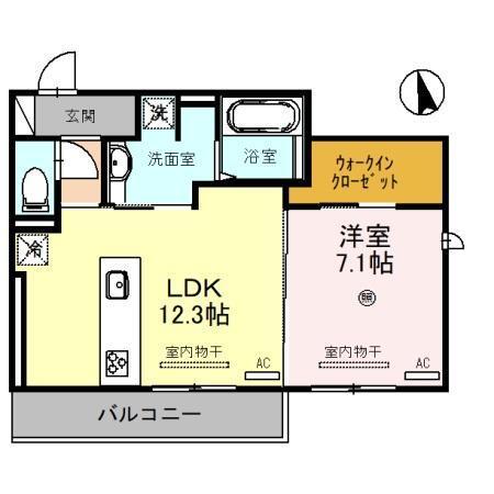 D-room N・KⅡ（202） 間取り図画像