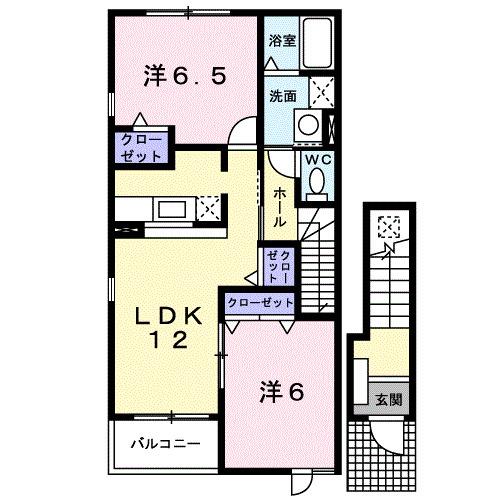 カーサ・フィオーレⅠ（201） 間取り図画像
