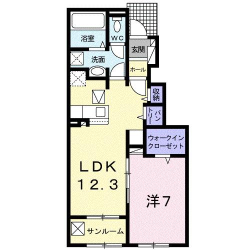 ファミーユⅡ（103） 間取り図画像