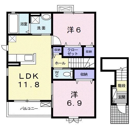 クレバーハウスⅡ（201） 間取り図画像