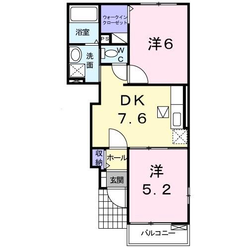 ウェル・パレス　Ⅱ（103） 間取り図画像