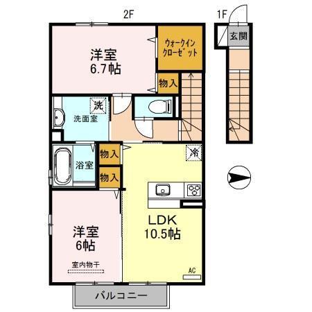 グレイス湊（206） 間取り図画像