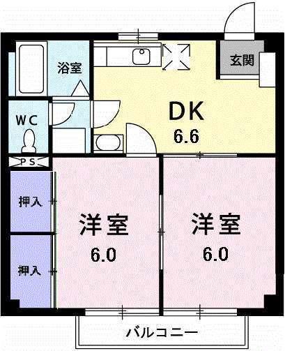 ハイツＴ＆Ｔ２（201） 間取り図画像