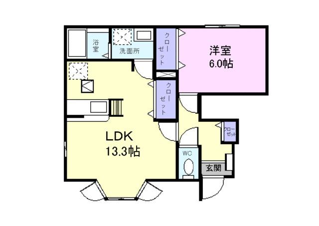 グレース尾崎（101） 間取り図画像
