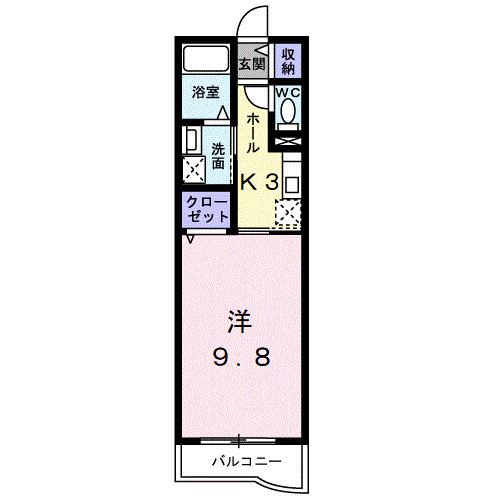 エスプリーク・コヤ（307） 間取り図画像