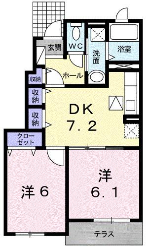 グランドゥール　ソフィア　Ⅱ（102） 間取り図画像