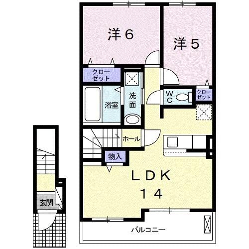 シャンティ　Ⅱ（205） 間取り図画像