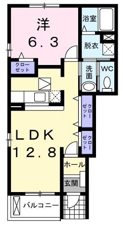 ミッテ・ドルフ西国分Ⅱ（101） 間取り図画像