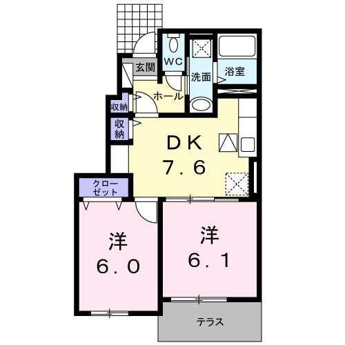 アヴニール西重根Ⅰ（102） 間取り図画像