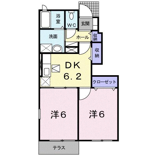 コモド　ヴィラ　Ⅰ（103） 間取り図画像