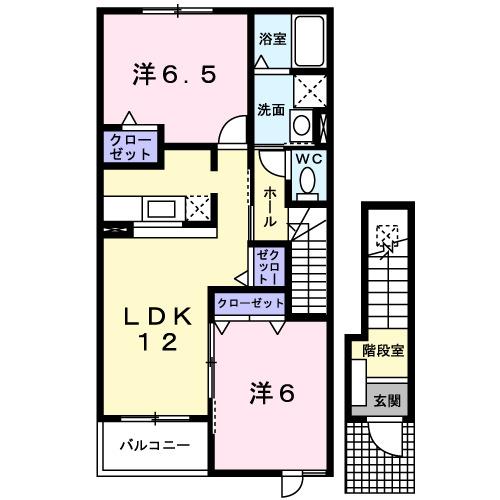 ガーデンハウス　セルヴァ（201） 間取り図画像