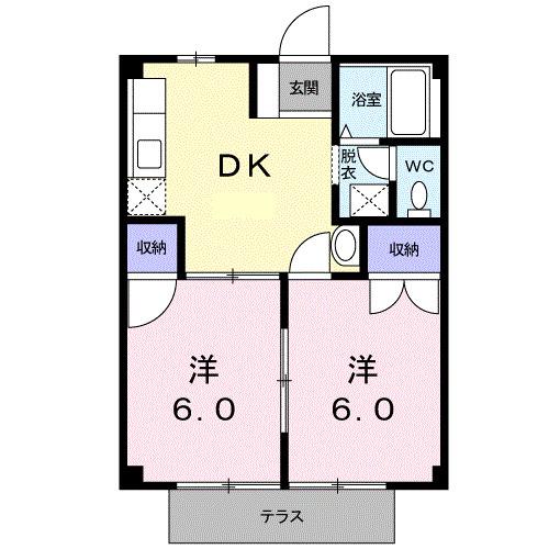 ココアハウス（103） 間取り図画像