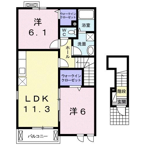 サンモール　Ｋ（201） 間取り図画像