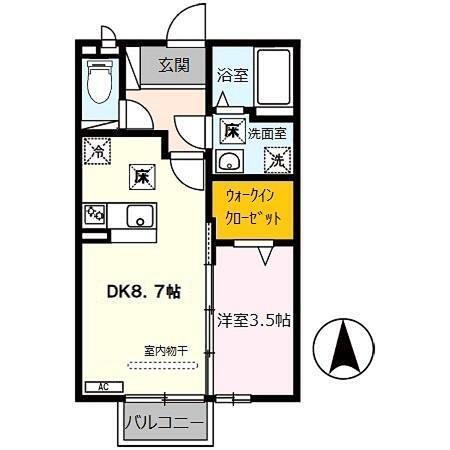 グランディールⅡ（111） 間取り図画像