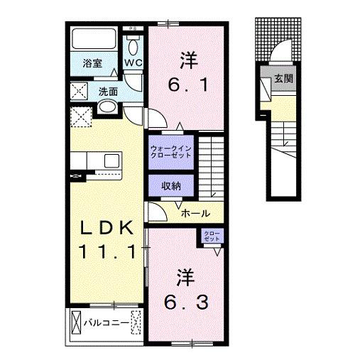 メゾン　アンジュ（205） 間取り図画像