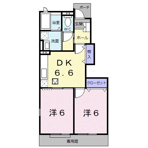カームリーハウス（105） 間取り図画像