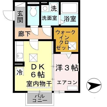 モナリエan(モナリエアン)（101） 間取り図画像