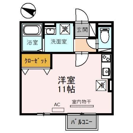 グランディールM（201） 間取り図画像