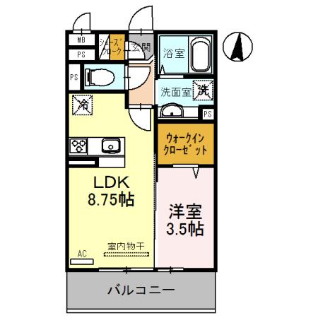 サンライズ湊Ⅱ（308） 間取り図画像