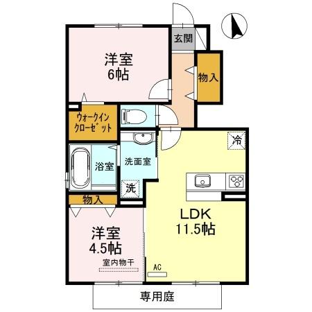 D-room木ノ本（102） 間取り図画像
