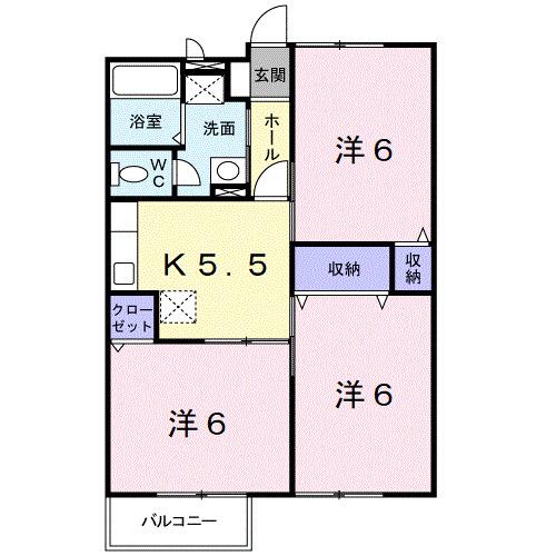 エルディー和田（202） 間取り図画像