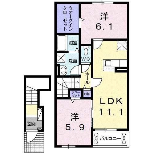 グロリアフェリチータⅡ（202） 間取り図画像