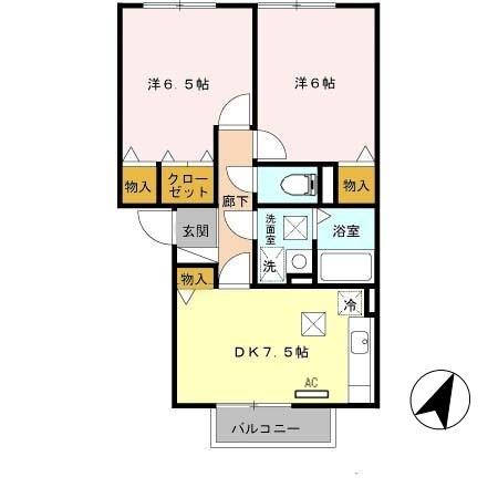 LE FIGARO(ﾗﾌｨｶﾞﾛ)　Ⅱ（110） 間取り図画像