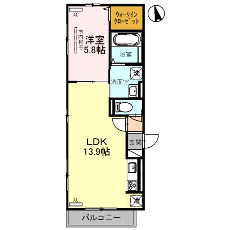 D-roomモンテラルゴ（101） 間取り図画像