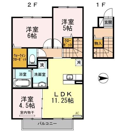 エクレラージュ　Ⅰ（202） 間取り図画像