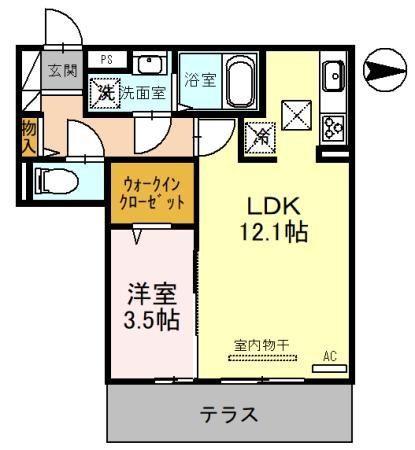 D-room宇須　光（205） 間取り図画像