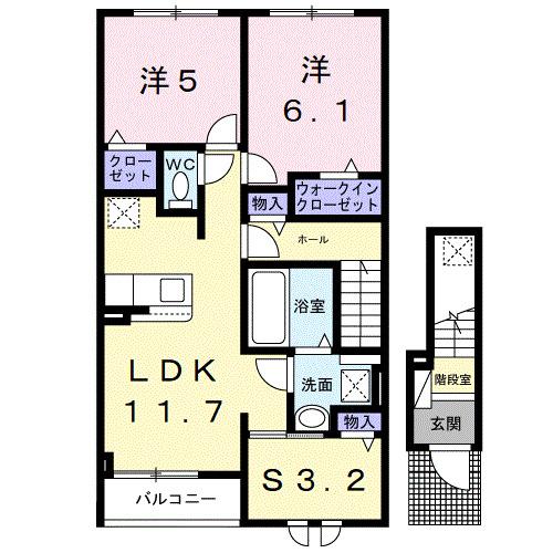 ラポール（202） 間取り図画像