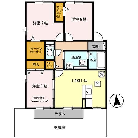 コンフォート中之島（102） 間取り図画像