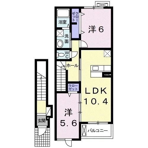 フィオーレ　Ⅱ（205） 間取り図画像