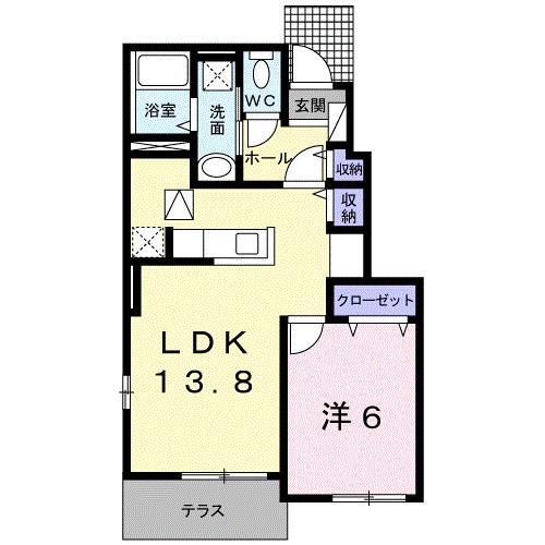 アジュール湊（105） 間取り図画像