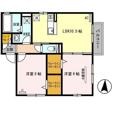 リアン・太田（202） 間取り図画像