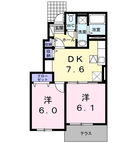 アヴニール西重根Ⅰ（102） 間取り図画像