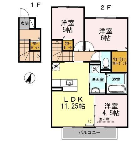 プラージュ（202） 間取り図画像