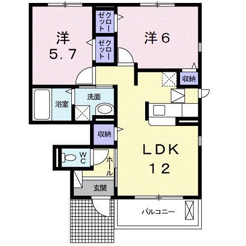 グランデ喜里（105） 間取り図画像