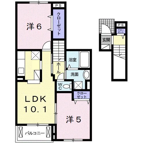 ル・リアンⅠ（202） 間取り図画像
