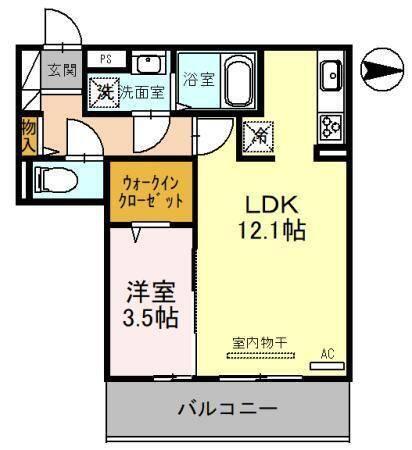 D-room宇須　光（205） 間取り図画像