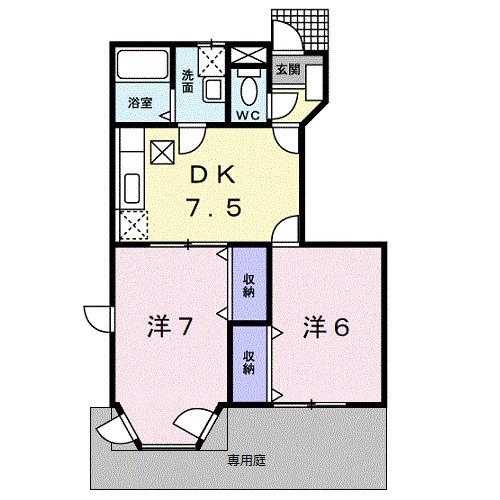 アルバ・ソーレⅠ（102） 間取り図画像