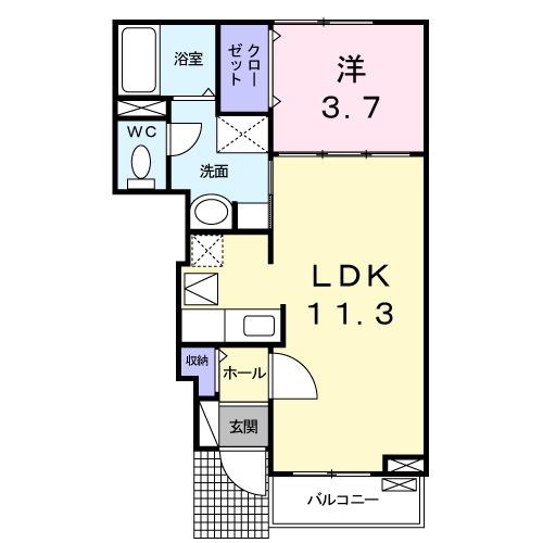 プリムローズ　Ⅰ（103） 間取り図画像