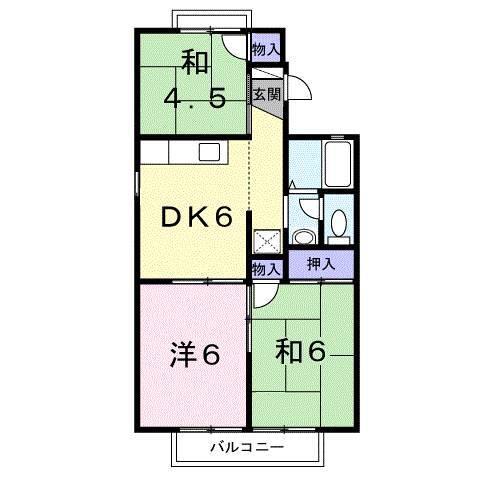 セジュールあきらⅡ（212） 間取り図画像