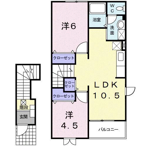 ビーミングベルⅡ（205） 間取り図画像
