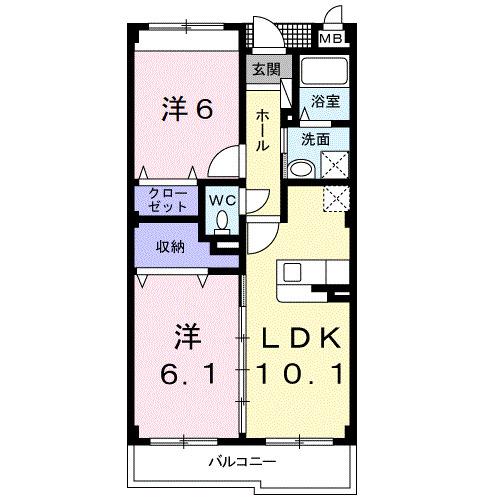 グラン　ラトゥール（305） 間取り図画像